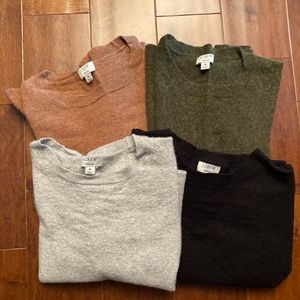 Bundle of 4 J Crew Teddie Sweaters